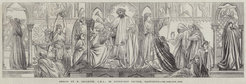 Fresko Lyndhurst Churchissa, Hampshiressa tekijältä Frederic Leighton