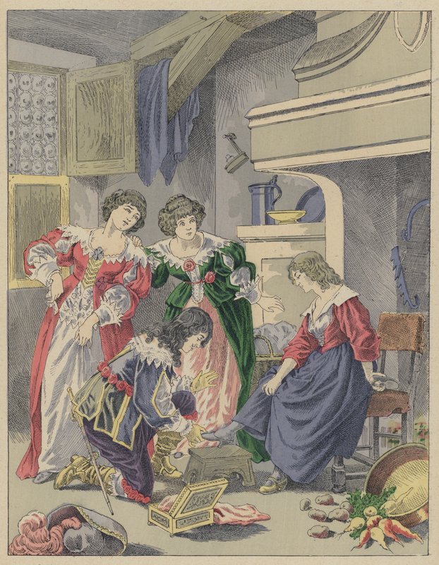 Cendrillon, Cinderella (väri litho) tekijältä Frederic Theodore (after) Lix
