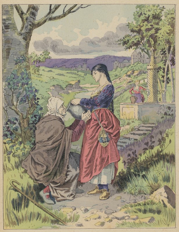 Les Fees, The Fairies (väri litho) tekijältä Frederic Theodore (after) Lix