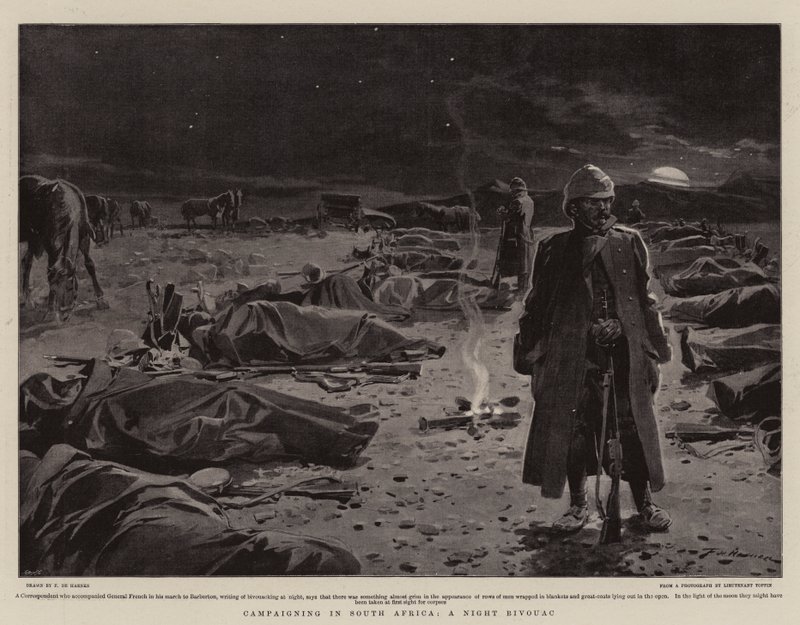 Kampanja Etelä-Afrikassa, A Night Bivouac tekijältä Frederic de Haenen
