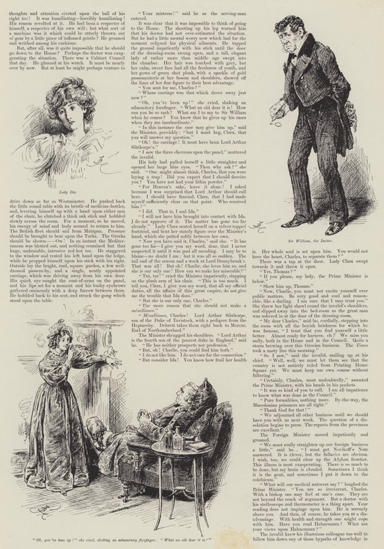 Diplomatian kysymys, kirjoittanut Arthur Conan Doyle tekijältä Frederick Barnard