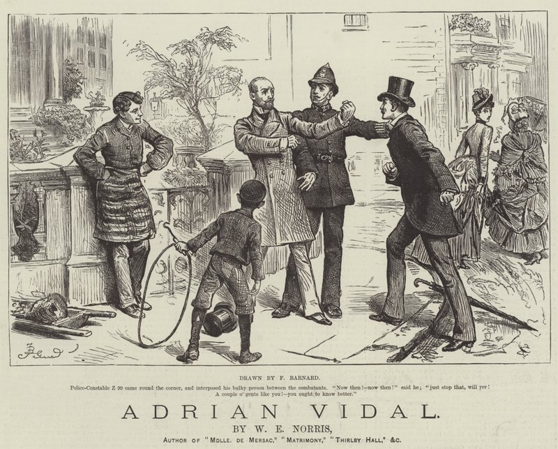 Adrian Vidal, kirjoittanut W E Norris tekijältä Frederick Barnard