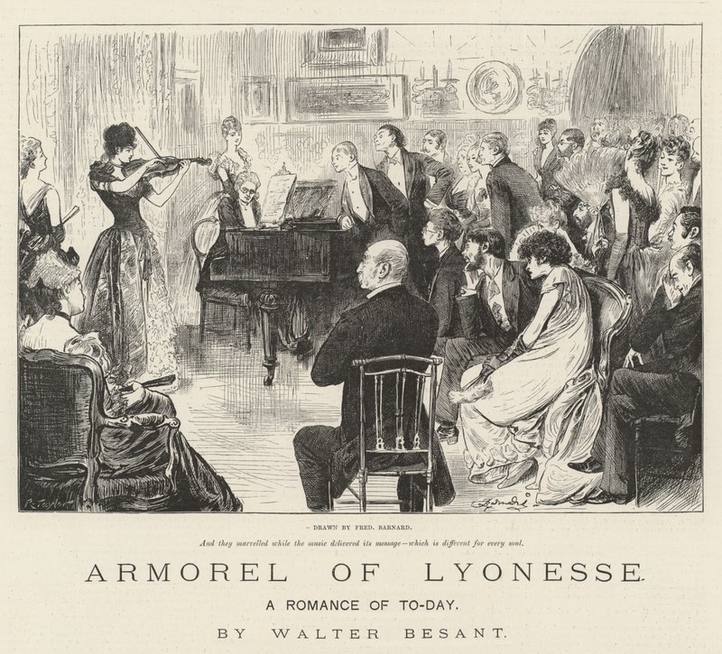 Armorel of Lyonesse, Tämän päivän romanssi, Walter Besant tekijältä Frederick Barnard
