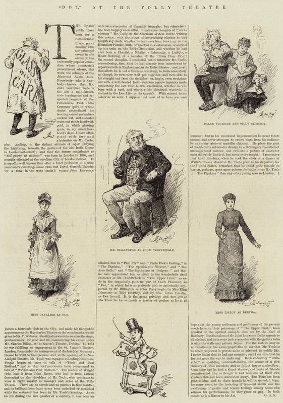 Dot, Folly-teatterissa tekijältä Frederick Barnard