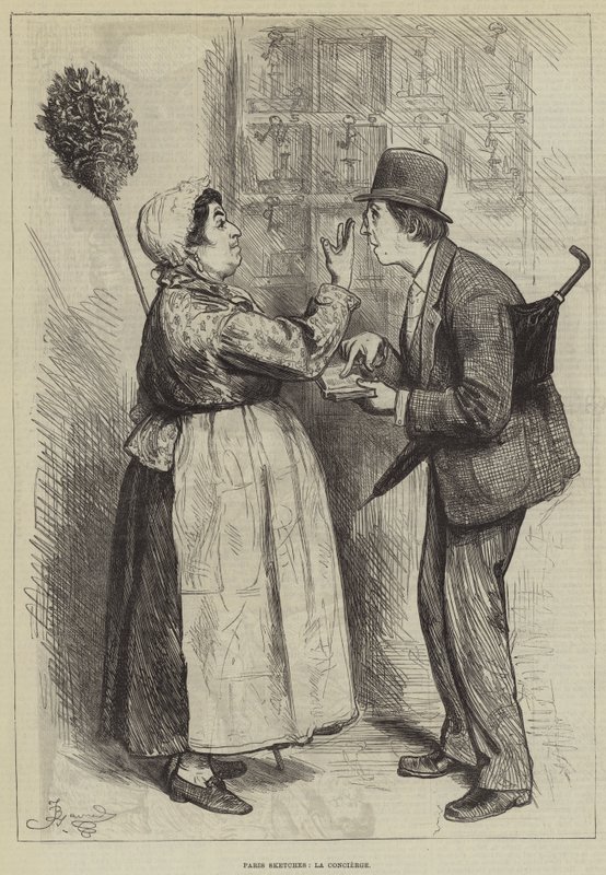 Paris Sketches, La Concierge tekijältä Frederick Barnard