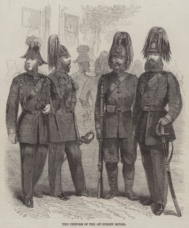 1. Surrey -kiväärien univormu tekijältä Frederick John Skill