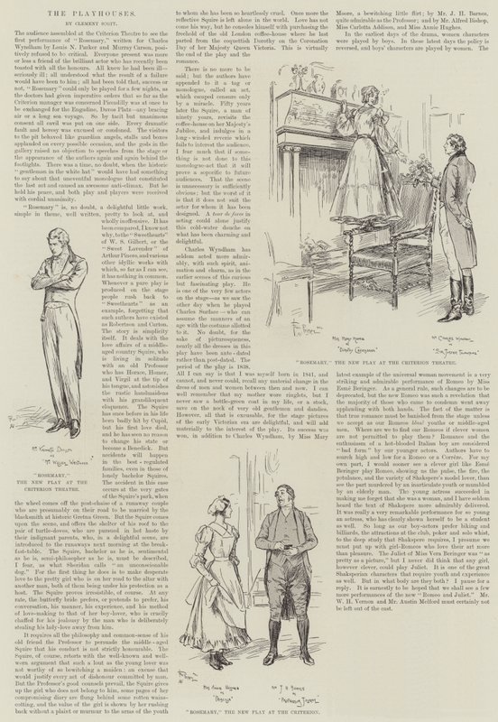 Rosemary, Criterion-teatterissa tekijältä Frederick Pegram