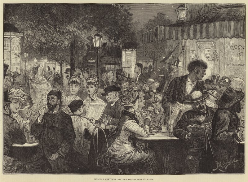 Holiday Sketches, Boulevardsissa Pariisissa tekijältä Frederick Barnard