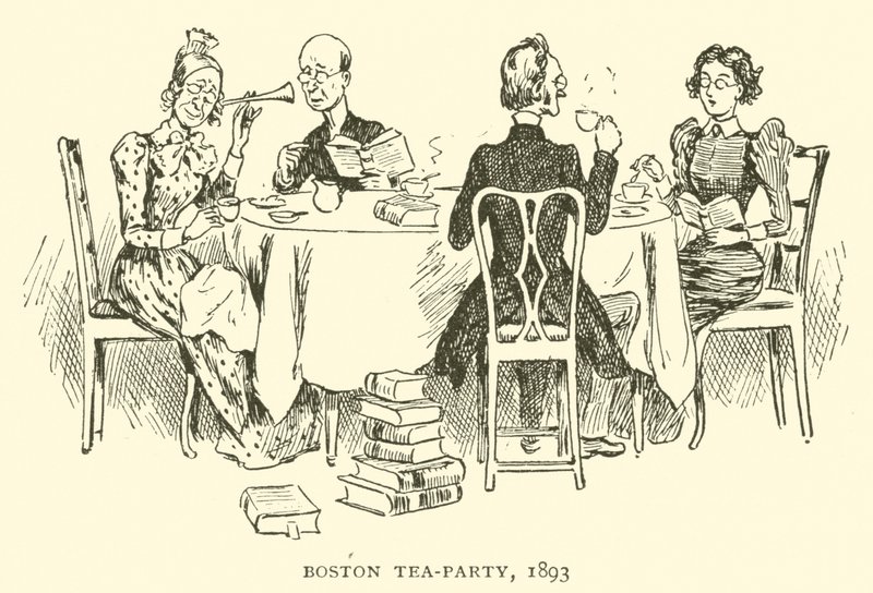 Bostonin teejuhlat, 1893 tekijältä Frederick Burr Opper