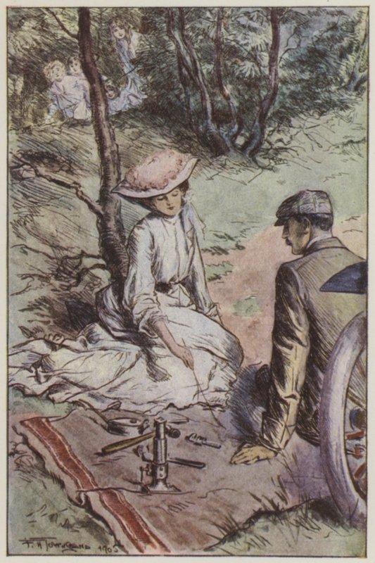 Rudyard Kiplingin kuvitus Heille (väri litho) tekijältä Frederick Henry Townsend