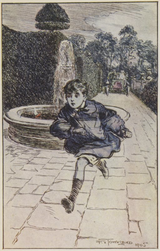 Rudyard Kiplingin kuvitus Heille (väri litho) tekijältä Frederick Henry Townsend