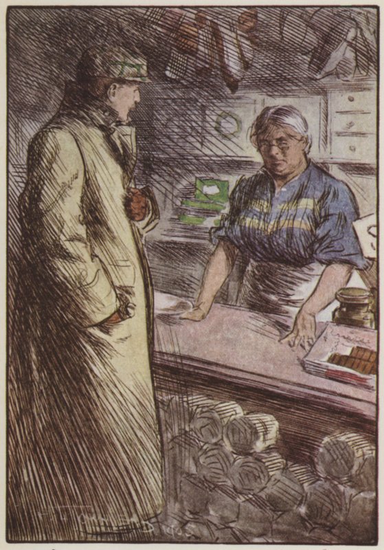Rudyard Kiplingin kuvitus Heille (väri litho) tekijältä Frederick Henry Townsend