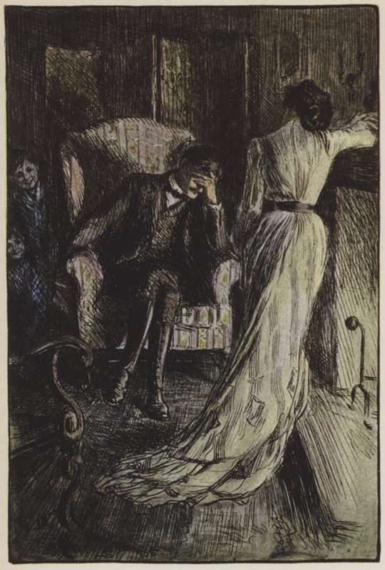 Rudyard Kiplingin kuvitus Heille (väri litho) tekijältä Frederick Henry Townsend