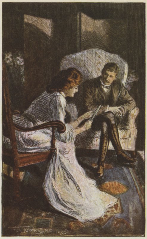 Rudyard Kiplingin kuvitus Heille (väri litho) tekijältä Frederick Henry Townsend