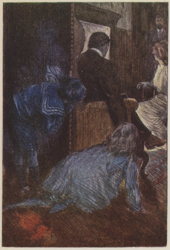 Rudyard Kiplingin kuvitus Heille (väri litho) tekijältä Frederick Henry Townsend