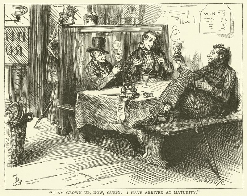 Kuvitus Bleak Housesta tekijältä Frederick L. Bernard