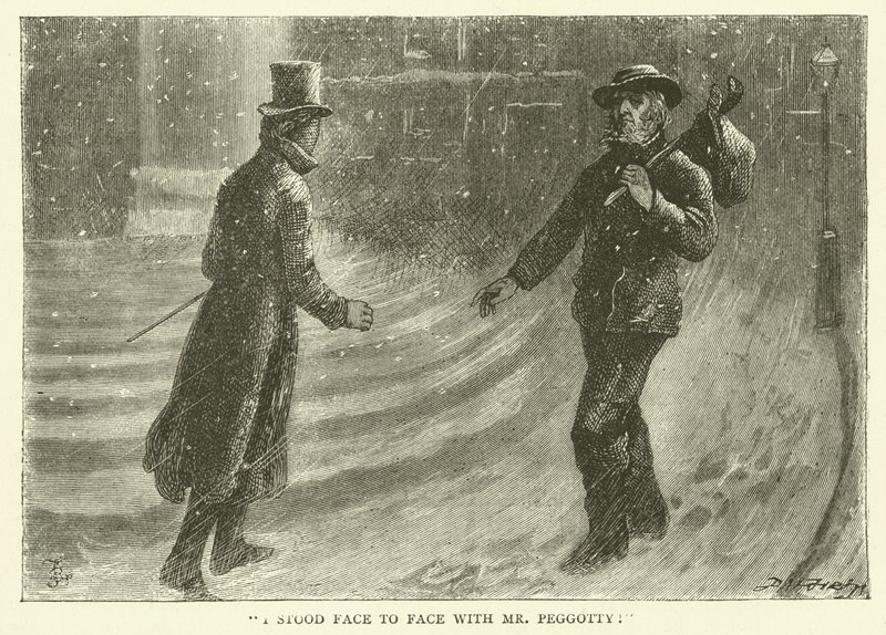 Kuvitus David Copperfieldille tekijältä Frederick L. Bernard