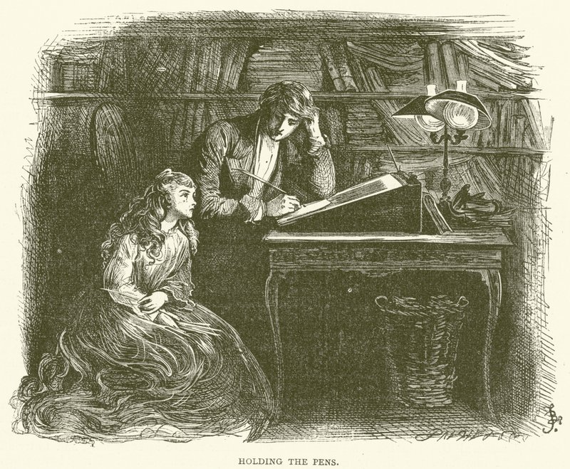 Kuvitus David Copperfieldille tekijältä Frederick L. Bernard