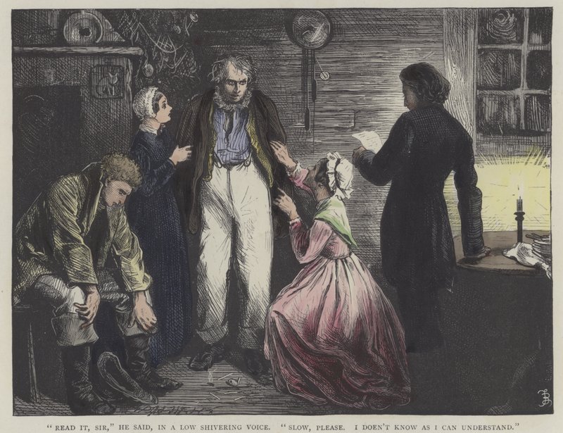 Kuvitus David Copperfieldille tekijältä Frederick L. Bernard