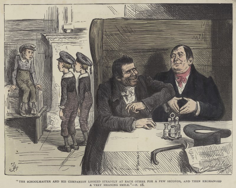 Kuvitus Nicholas Nicklebylle tekijältä Frederick L. Bernard