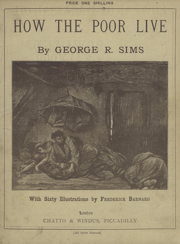 George R Simsin kirjoittaman How The Poor Live -teoksen nimiölehti tekijältä Frederick L. Bernard