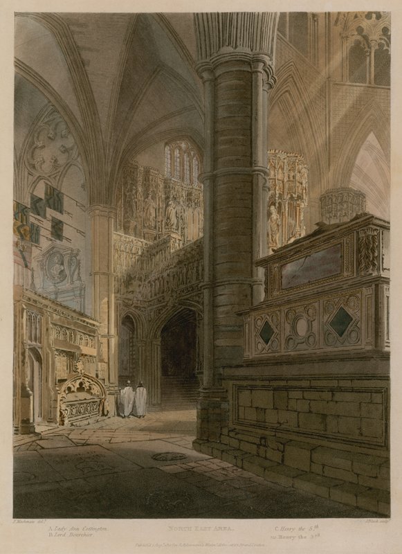 North East Area, Westminster Abbey, Lontoo tekijältä Frederick Mackenzie