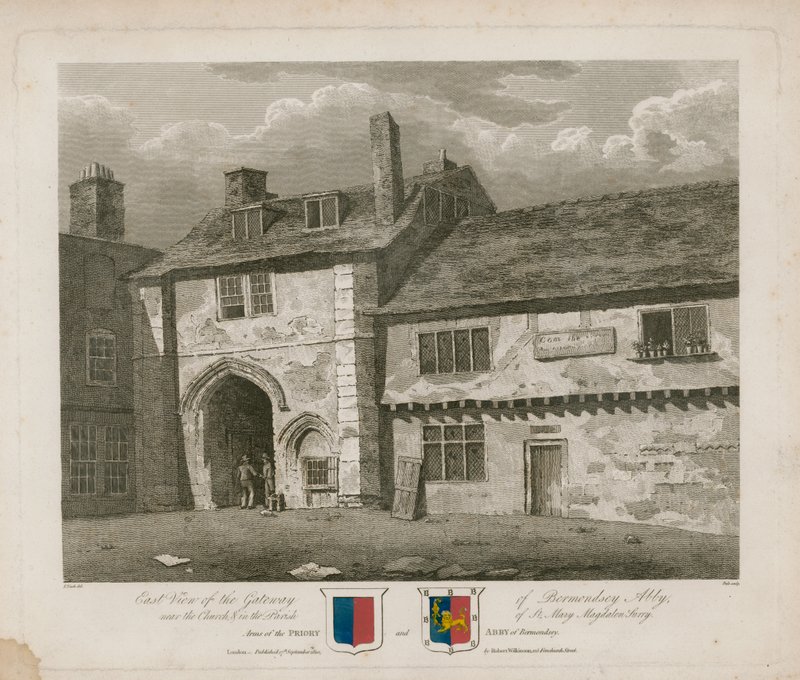 Bermondsey Abbeyn portti tekijältä Frederick Nash