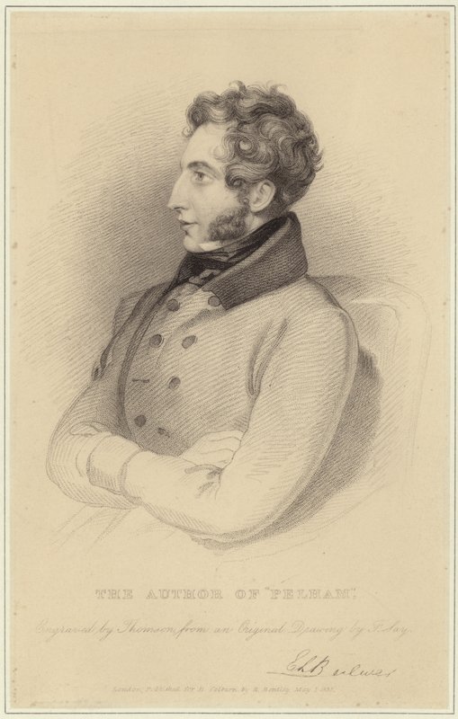 Edward Bulwer-Lyttonin, paroni Lyttonin muotokuva tekijältä Frederick Richard Say