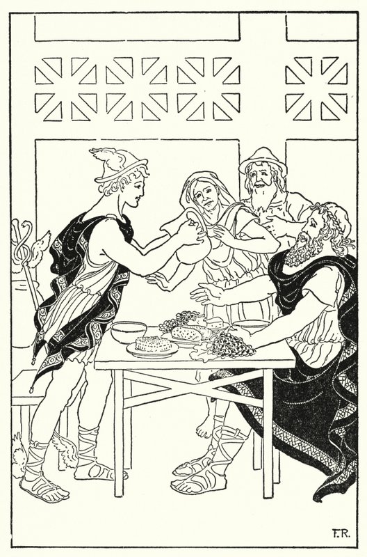 Quicksilver jatkoi kulhojen täyttämistä kannusta, jonka piti olla tyhjä (litho) tekijältä Frederick Richardson