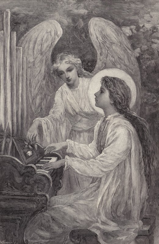 St Cecilia - Fragmentti (kaiverrus) tekijältä Frederick Stuart (after) Church
