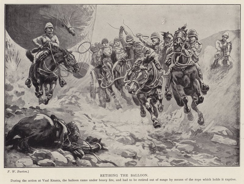 Ilmapallon poistaminen käytöstä (litho) tekijältä Frederick William Burton