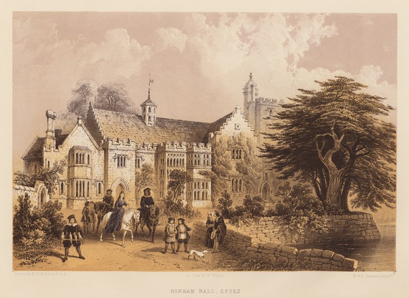 Horham Hall, Essex (akvatinta) tekijältä Frederick William Fairholt