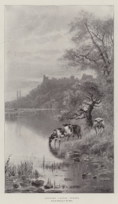 Arundelin linna, Sussex tekijältä Frederick William Hayes