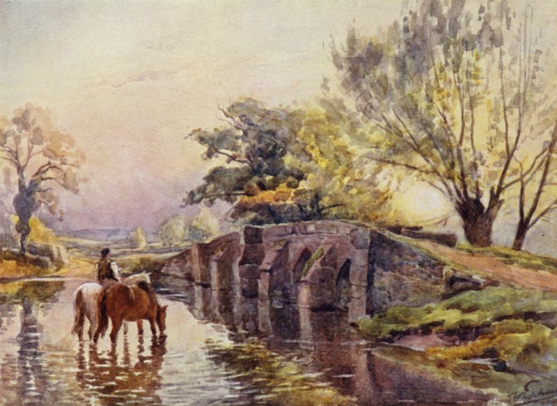 Hampton-in-Arden, Packhorse Bridge tekijältä Frederick William Newton Whitehead
