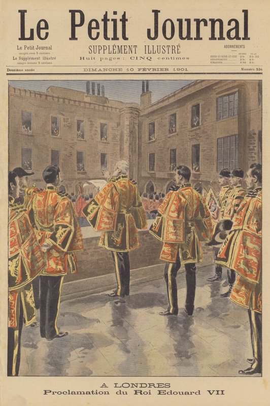 Edward VII julistettiin kuninkaaksi Lontoossa tekijältä French School