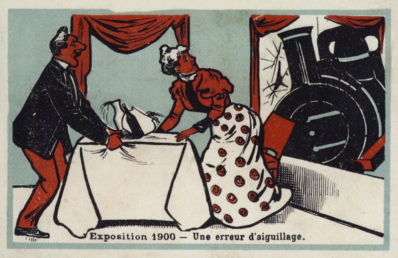 Näyttely 1900 - kytkentävirhe (kromoliitti) tekijältä French School