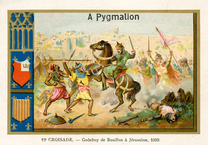 Godfrey of Bouillon Jerusalemissa, 1. ristiretki, 1099 tekijältä French School