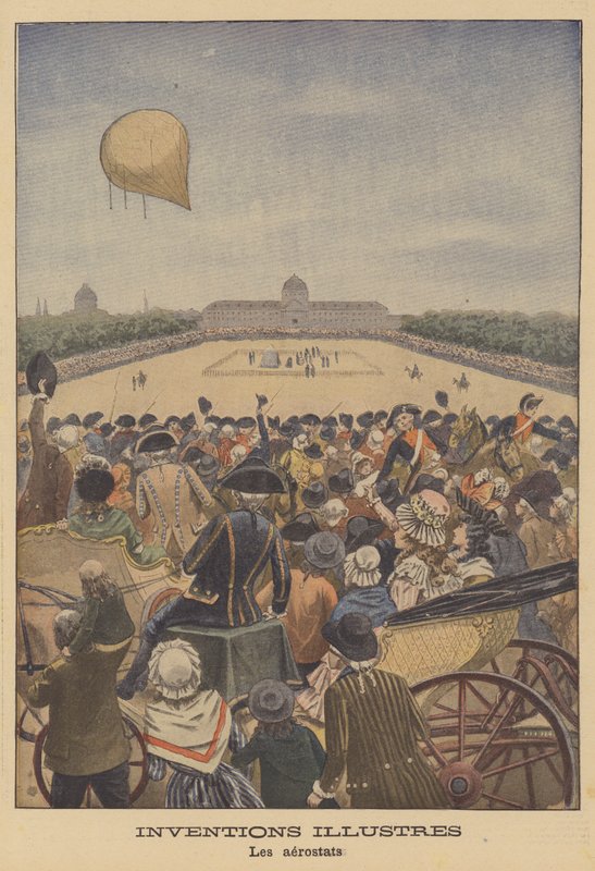 Jacques Charlesin ja Robertin veljesten ensimmäinen vetypallo laukaisi Pariisissa, 1783 tekijältä French School