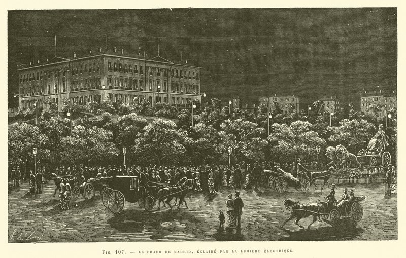 Prado de Madrid, valaistu sähkövalolla tekijältä French School