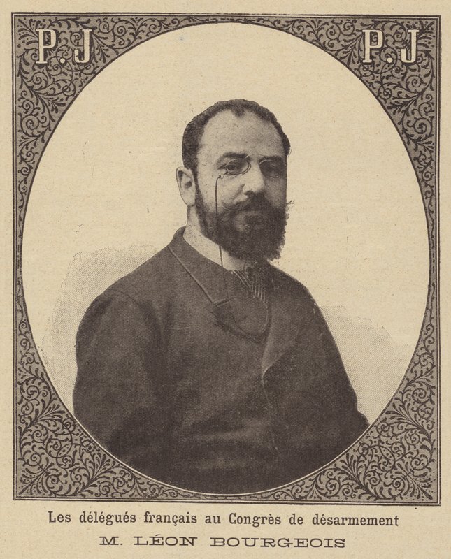Leon Bourgeois, ranskalainen edustaja Haagin rauhankonferenssissa vuonna 1899 tekijältä French School
