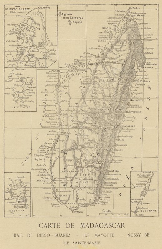 Madagaskarin kartta tekijältä French School