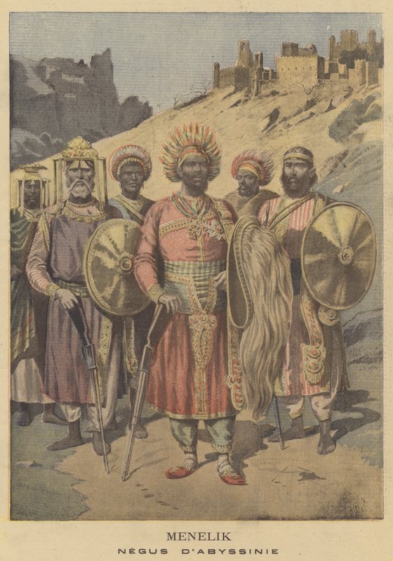 Menelik, Abessinian Negus tekijältä French School