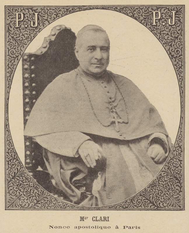 Monsignor Clari, paavin nuncio Pariisiin tekijältä French School