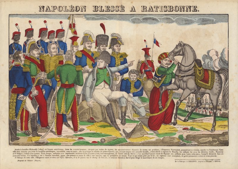 Napoleon Blessee Ratisbonne tekijältä French School