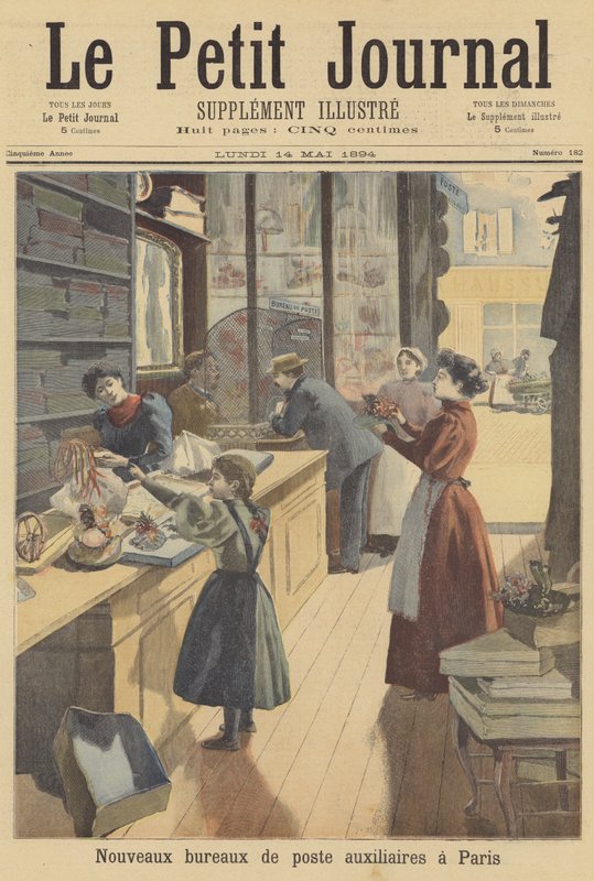 Uudet ylimääräiset postitoimistot Pariisiin tekijältä French School