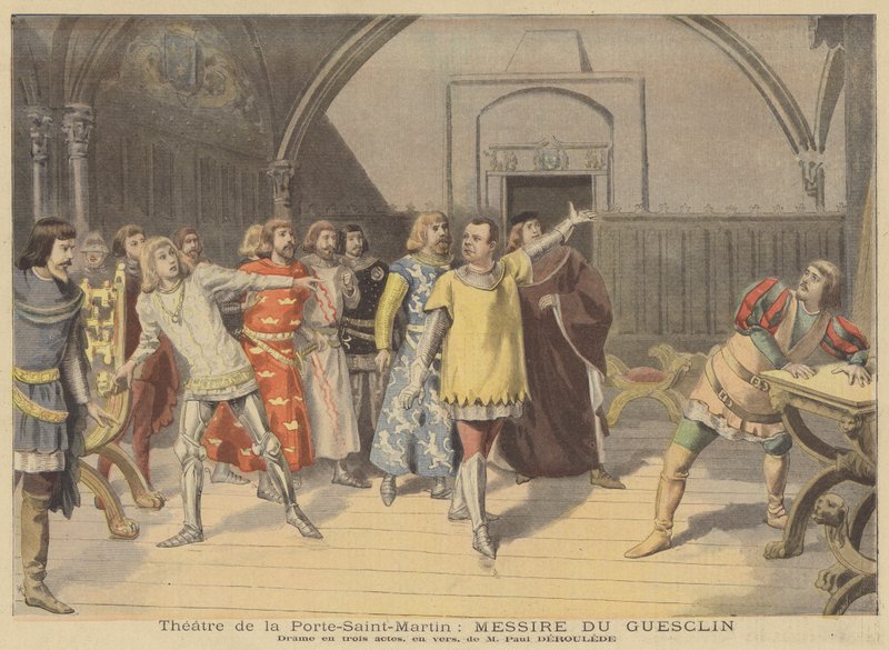 Messire du Guesclinin esitys Theater de la Porte-Saint-Martinissa tekijältä French School