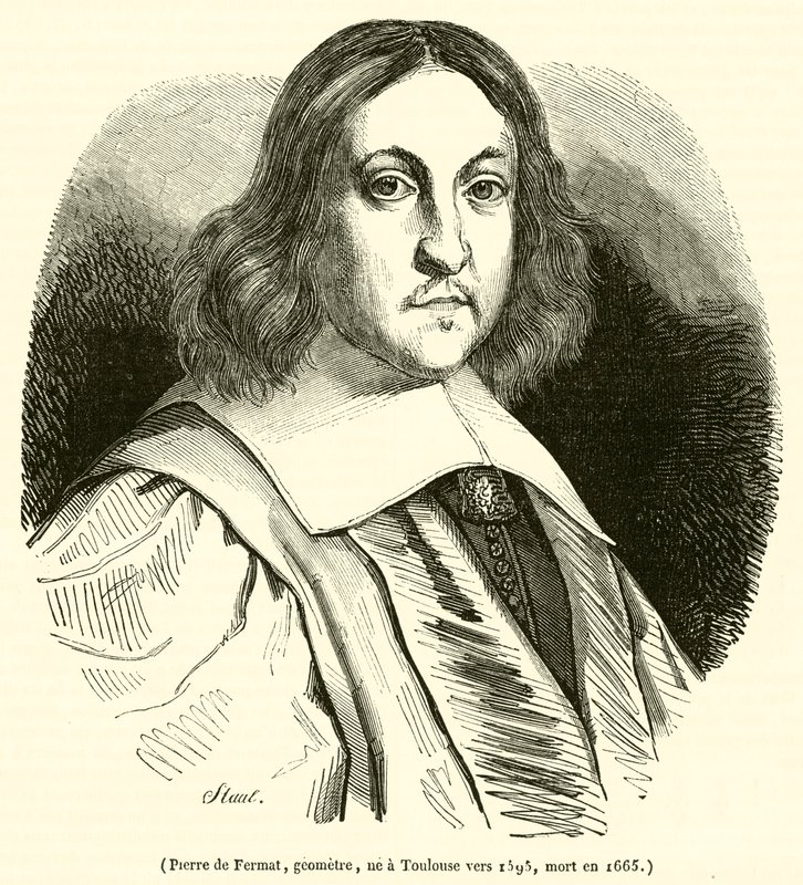 Pierre de Fermat, katsastaja, syntynyt Toulousessa noin 1595, kuollut vuonna 1665 tekijältä French School