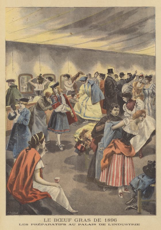 Lihotun härän kulkue Pariisissa, 1896 tekijältä French School