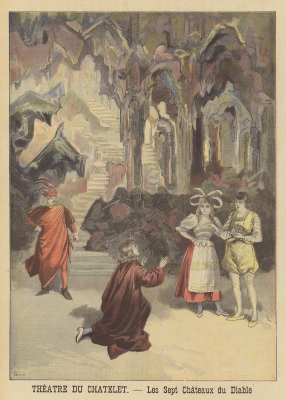 Les Sept Chateaux du Diable -operetin tuotanto Theater du Chateletissa tekijältä French School