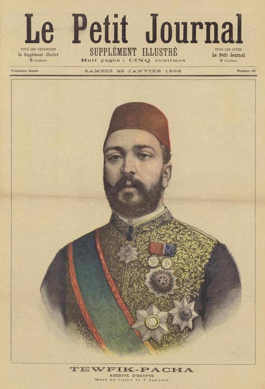 Tewfik Pasha, Egyptin Khedive tekijältä French School